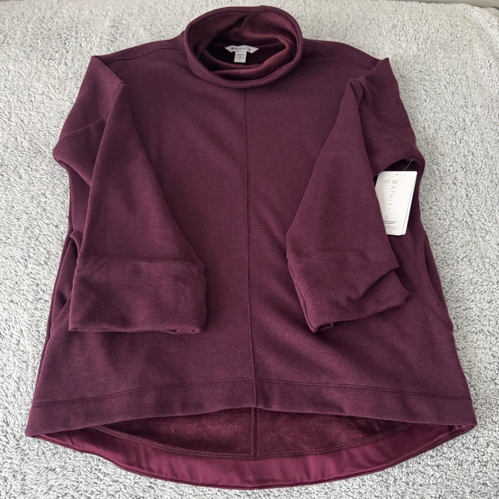 Athleta Cozy Karma Funnel Neck Sweatshirt NWT